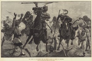 逃亡者を追う13番目のベンガルランサーであるTel-el-Kebirの戦い